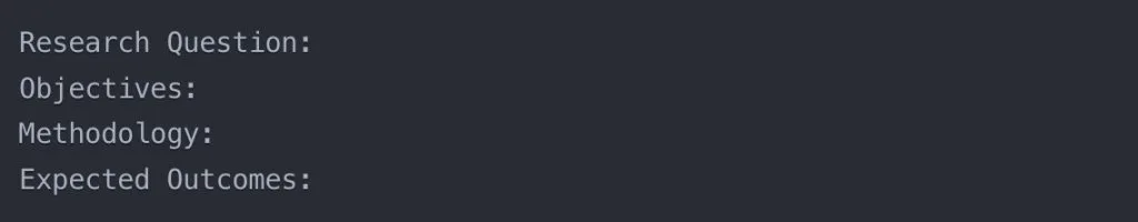 Research Proposal Example