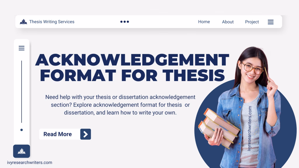 Acknowledgement Format for Thesis