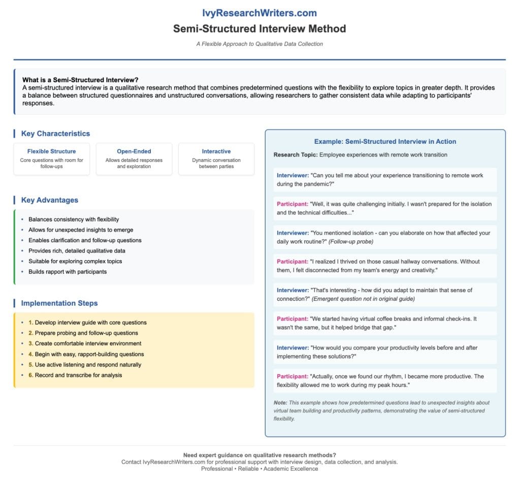 Semi-Structured Interview Method