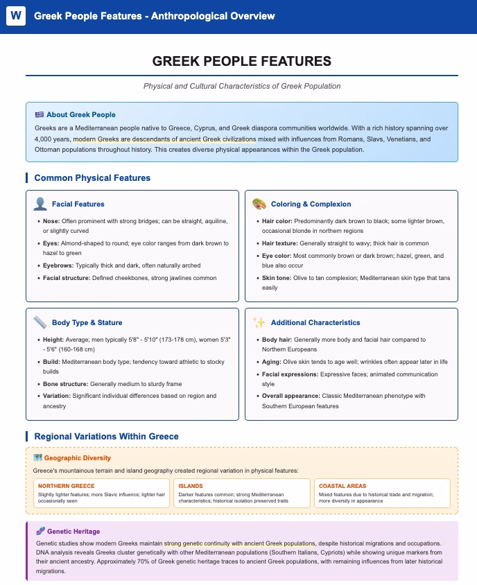 Greek People Features